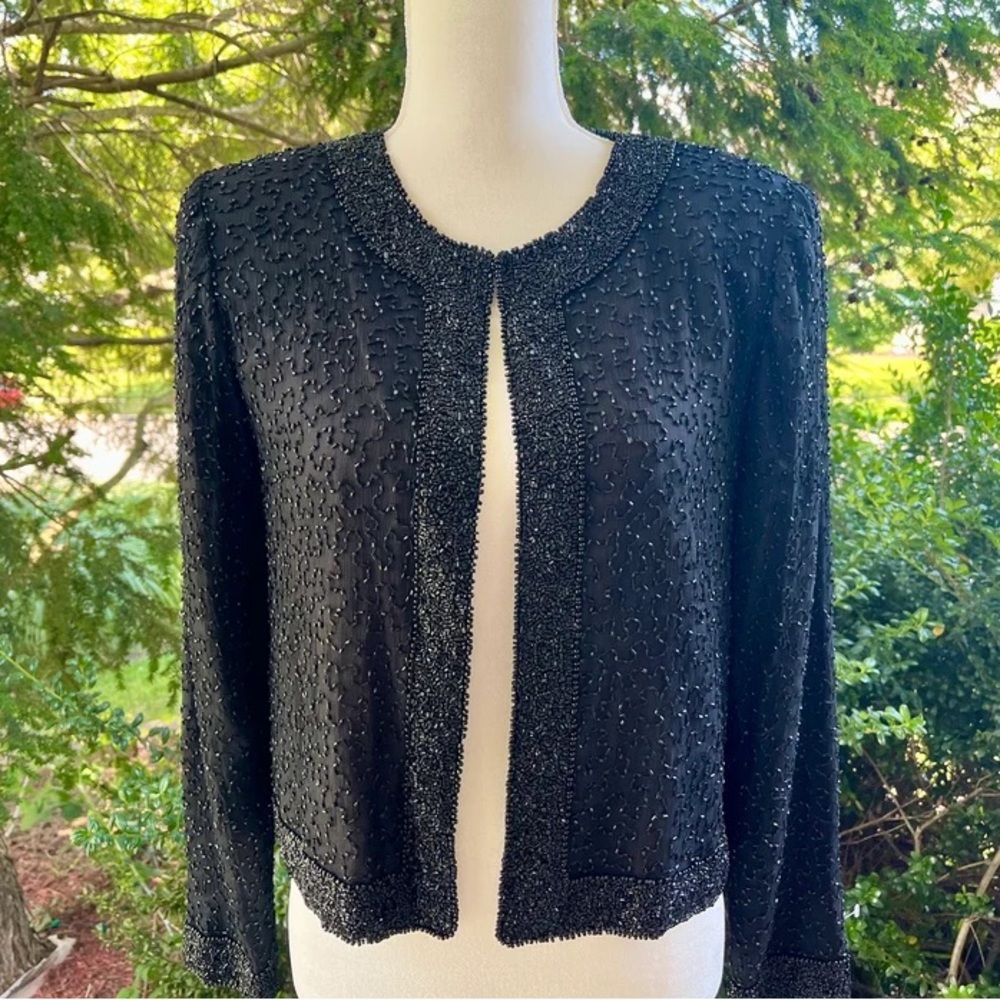 Sténay Silk & Sequin Blazer Jacket
